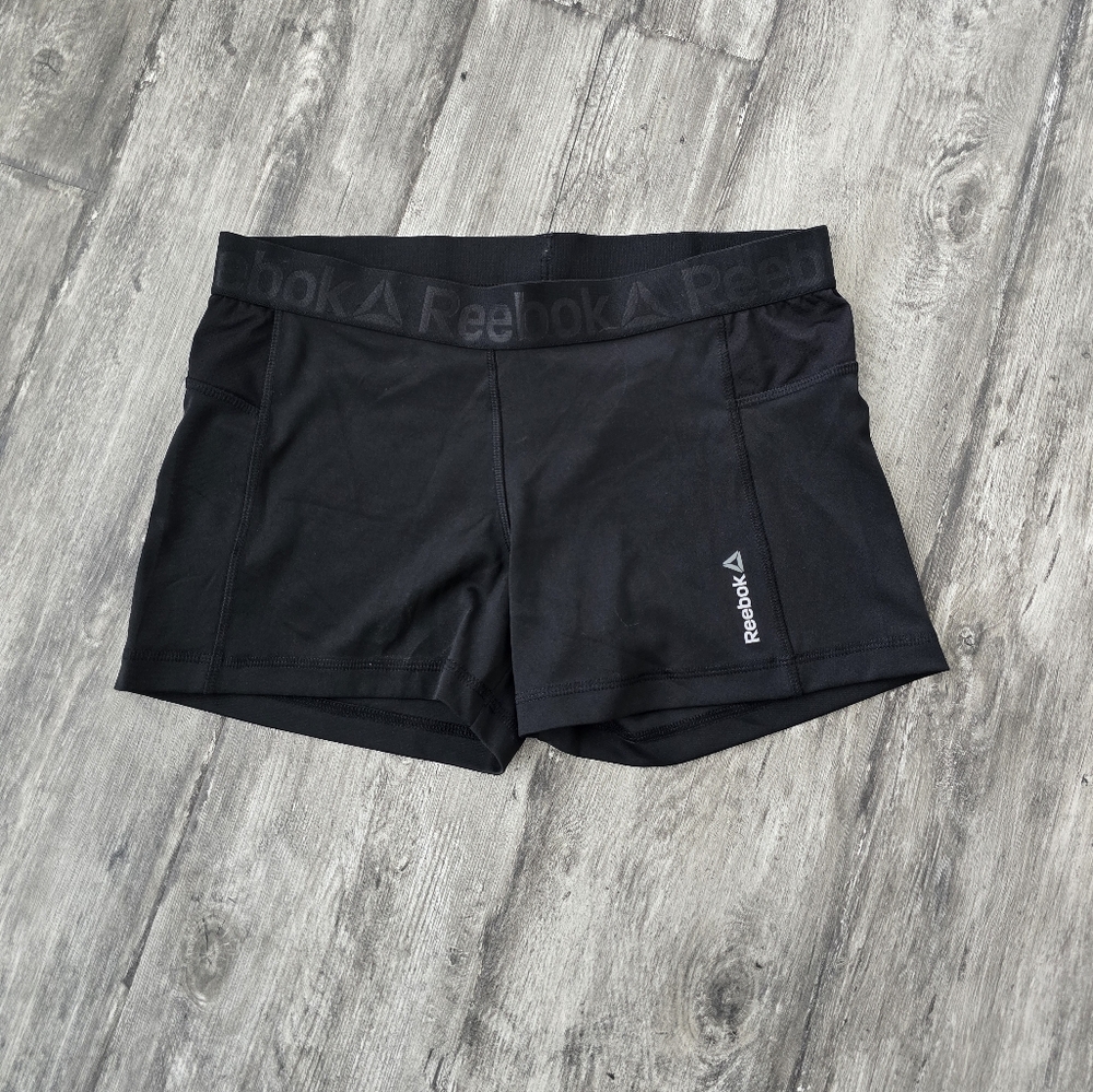 Black Reebok Athletic Shorts, Size Large
